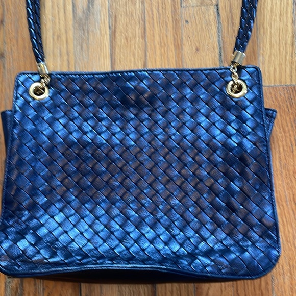 Bottega Veneta navy shoulder bag - Picture 2 of 4